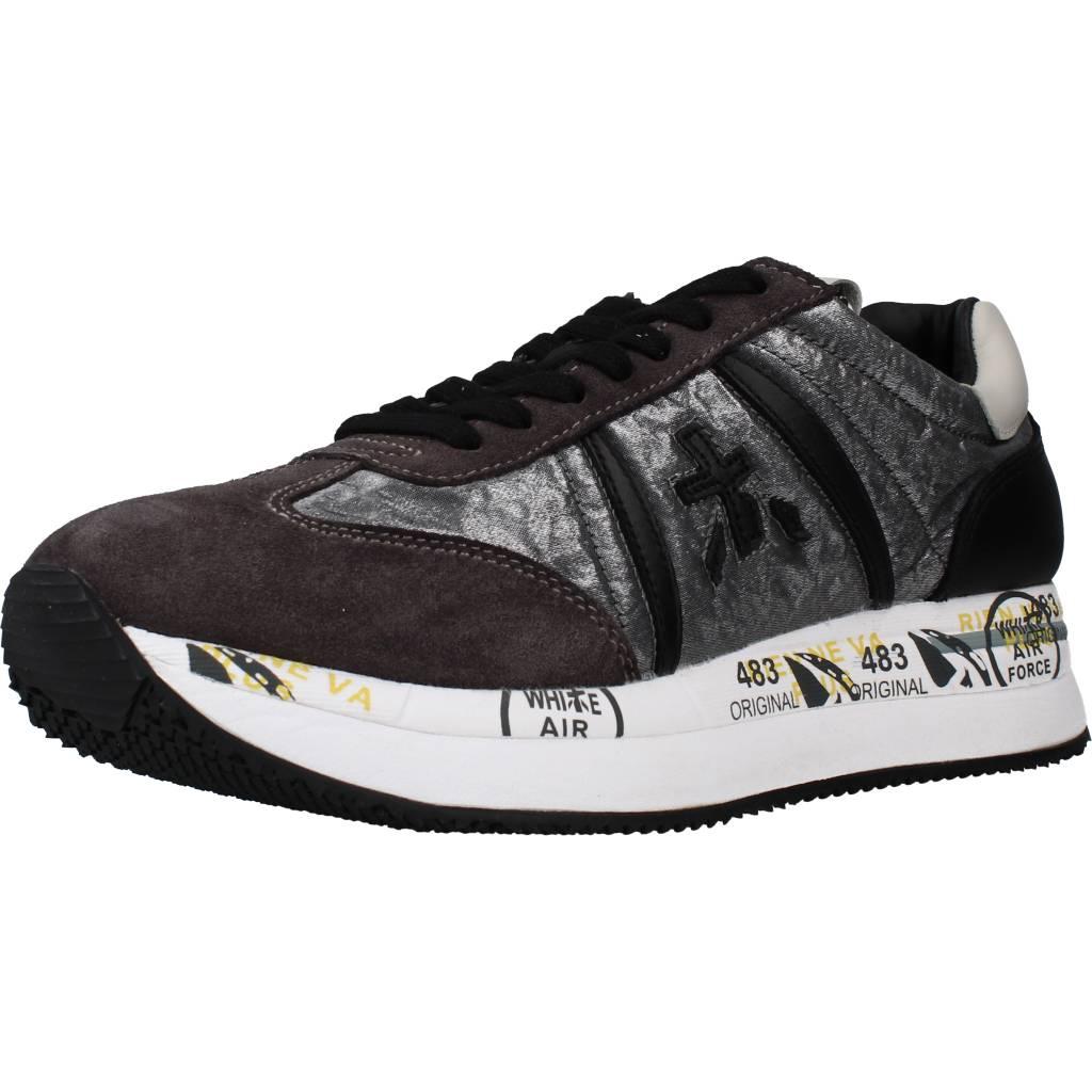 Premiata Fall Winter 21/22 conny sneaker in grey laminated color - CONNY  1493