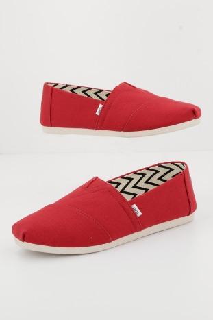 RED RECYCLED COTTON CANVAS